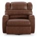 Poltrona do Papai Sala de Cinema Reclinável Kylie Glider Manual Giratória PU Marrom Brilho G23
