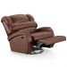 Poltrona do Papai Sala de Cinema Reclinável Kylie Glider Manual Giratória PU Marrom Brilho G23
