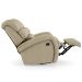 Poltrona do Papai Sala de Cinema Reclinável Kylie Glider Manual Giratória USB Linho Bege G23