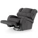 Poltrona do Papai Sala de Cinema Reclinável Kylie Glider Manual Giratória USB Linho Chumbo G23