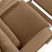 Poltrona do Papai Sala de Cinema Reclinável Kylie Glider Manual Giratória USB PU Caramelo G23