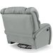 Poltrona do Papai Sala de Cinema Reclinável Kylie Glider Manual Giratória USB PU Cinza G23