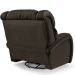 Poltrona do Papai Sala de Cinema Reclinável Kylie Glider Manual Giratória USB PU Marrom G23