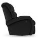 Poltrona do Papai Sala de Cinema Reclinável Kylie Glider Manual Giratória USB PU Preto G23