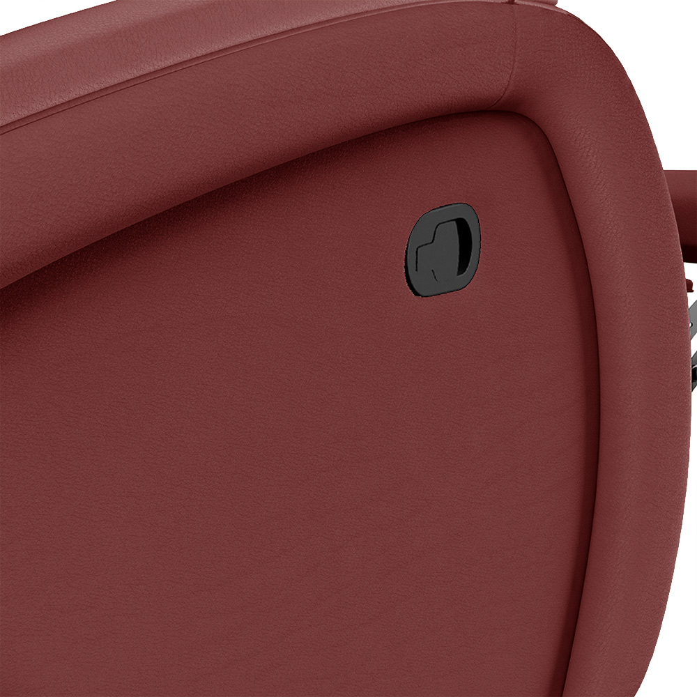 Poltrona do Papai Sala de Cinema Reclinável Kylie Glider Manual Giratória USB PU Vermelho G23