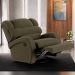 Poltrona do Papai Sala de Cinema Reclinável Kylie Glider Manual Giratória USB Veludo Capuccino G23