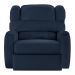 Poltrona do Papai Sala de Cinema Reclinável Kylie Manual PU Azul G23