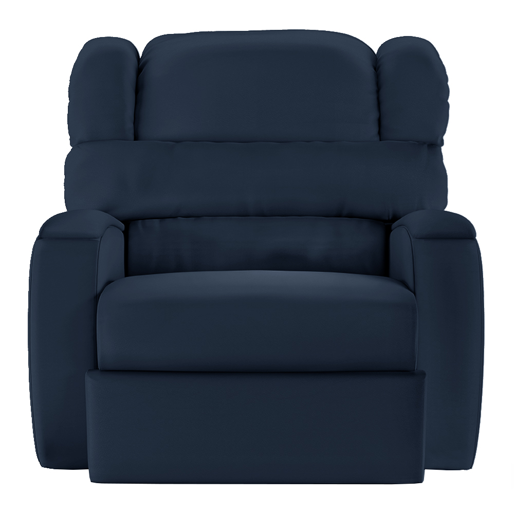 Poltrona do Papai Sala de Cinema Reclinável Kylie Manual PU Azul G23