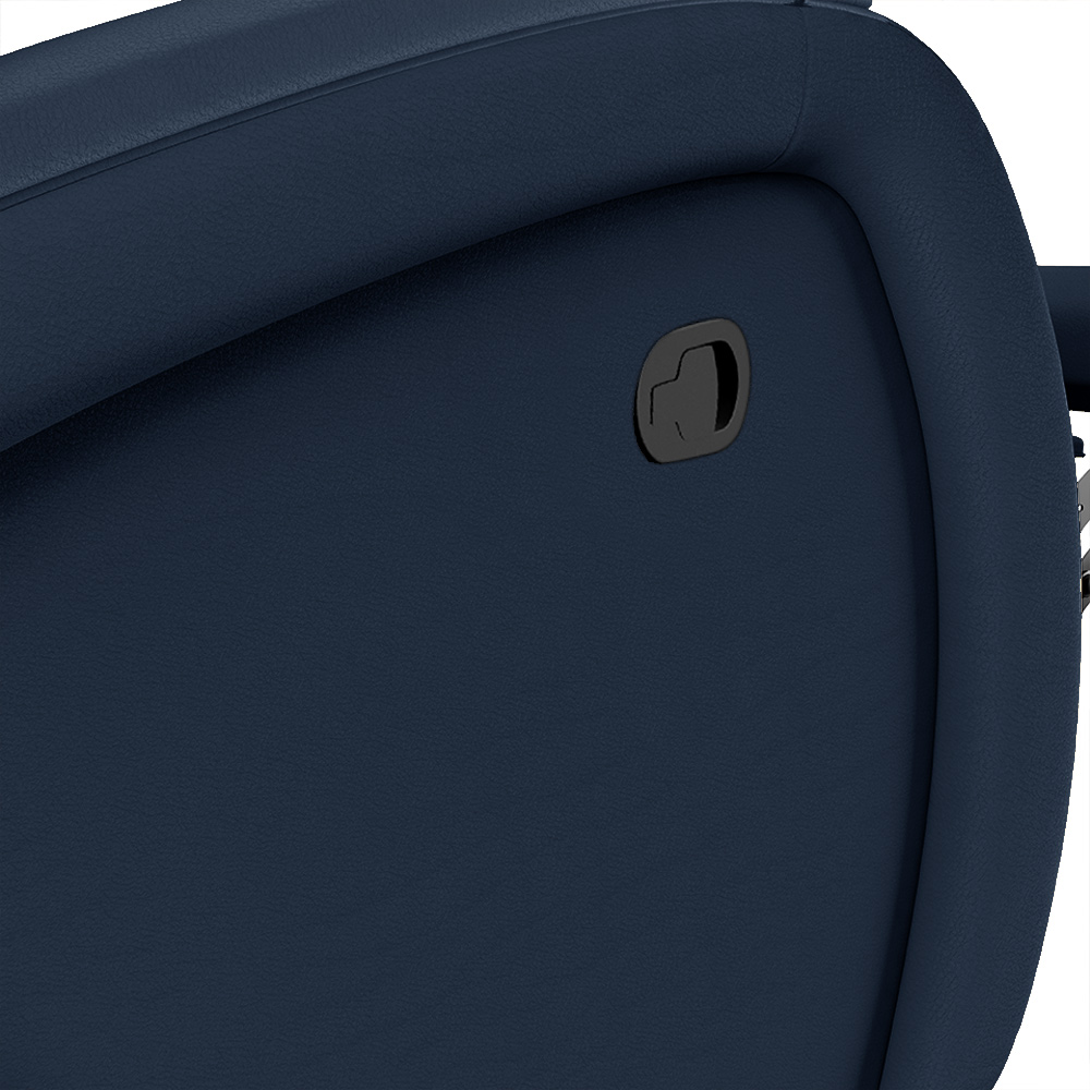 Poltrona do Papai Sala de Cinema Reclinável Kylie Manual PU Azul G23