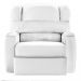 Poltrona do Papai Sala de Cinema Reclinável Kylie Manual PU Branco G23