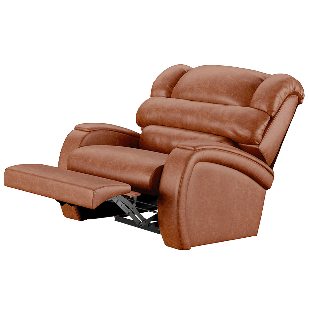 Poltrona do Papai Sala de Cinema Reclinável Kylie Manual PU Caramelo Brilho G23