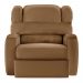 Poltrona do Papai Sala de Cinema Reclinável Kylie Manual PU Caramelo G23