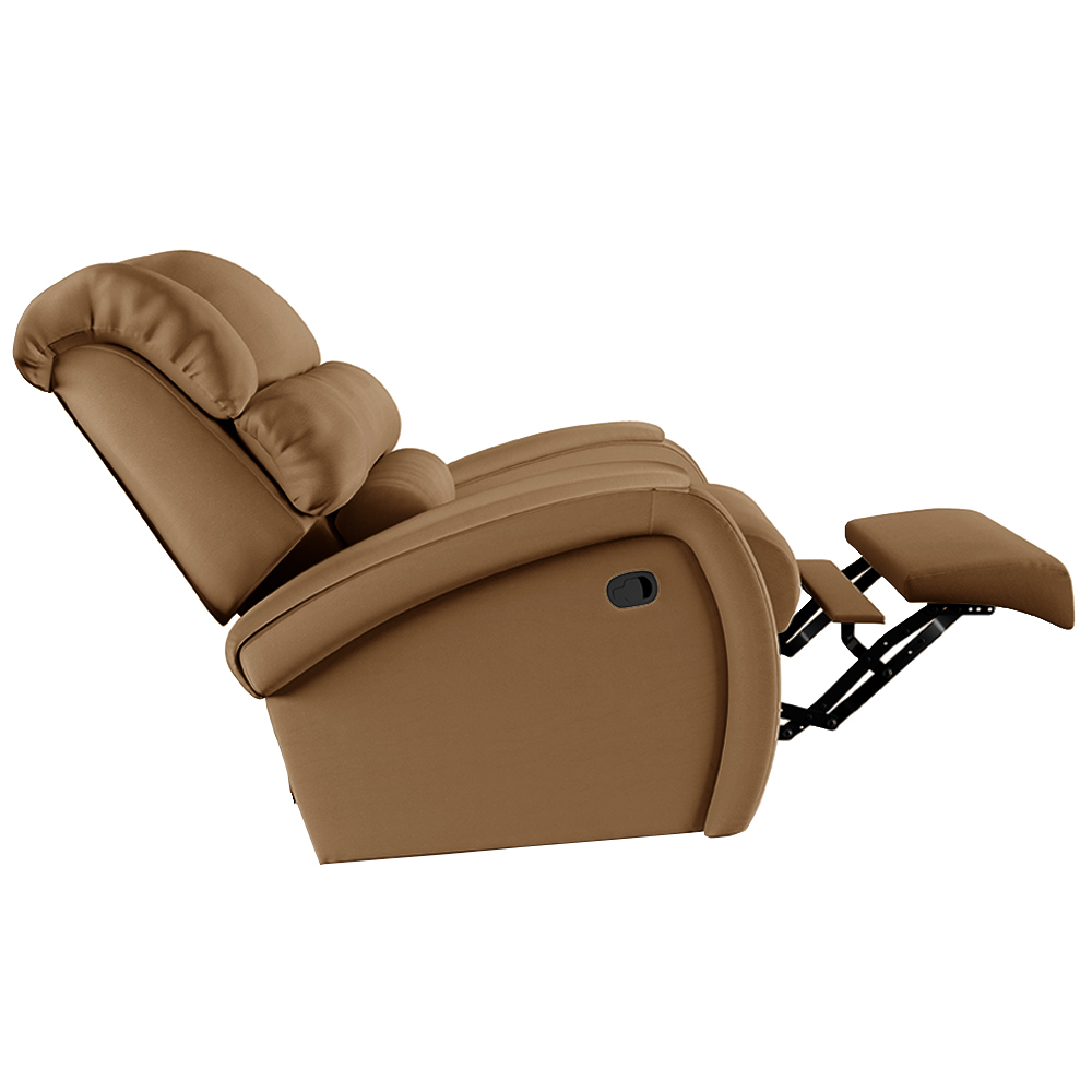 Poltrona do Papai Sala de Cinema Reclinável Kylie Manual PU Caramelo G23