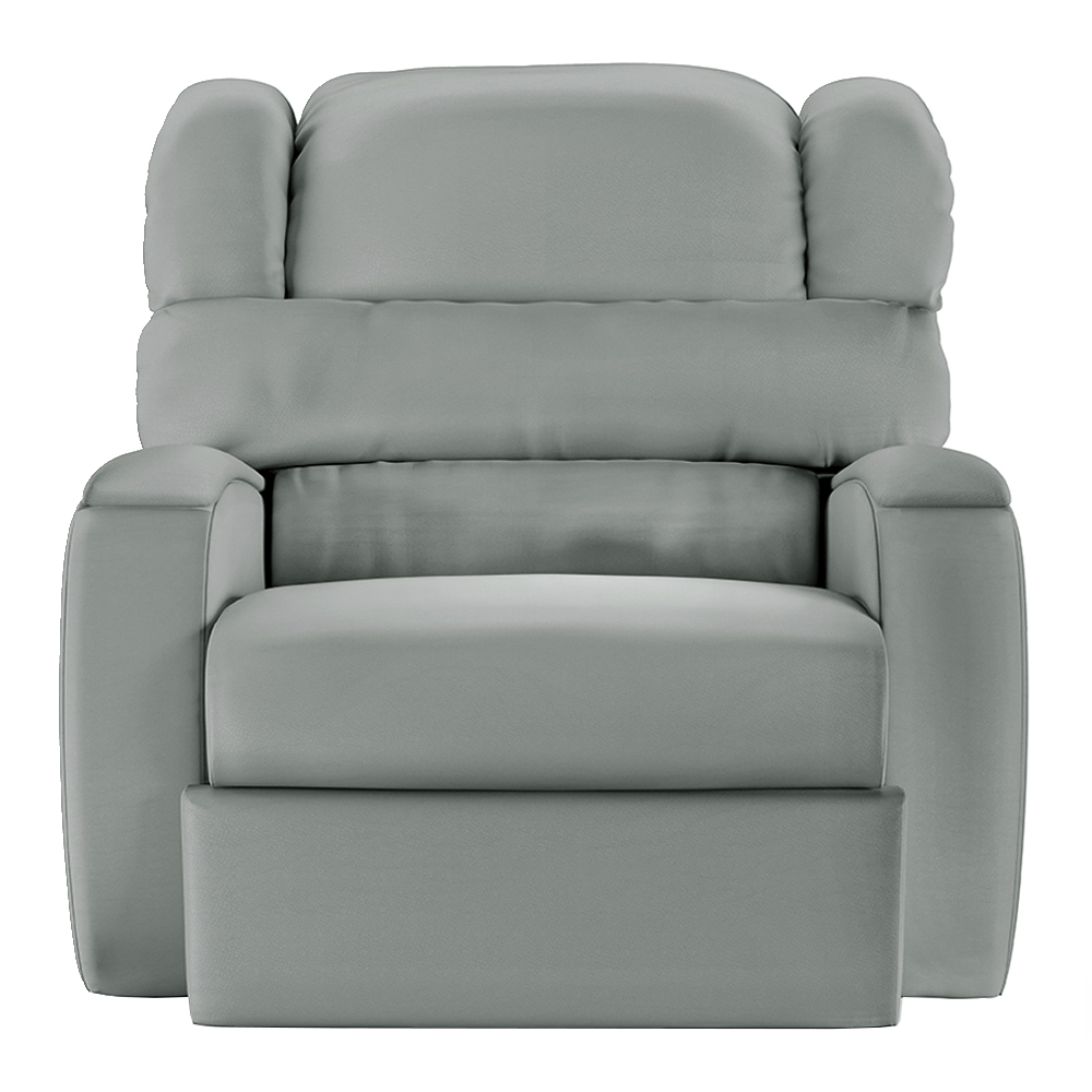 Poltrona do Papai Sala de Cinema Reclinável Kylie Manual PU Cinza G23