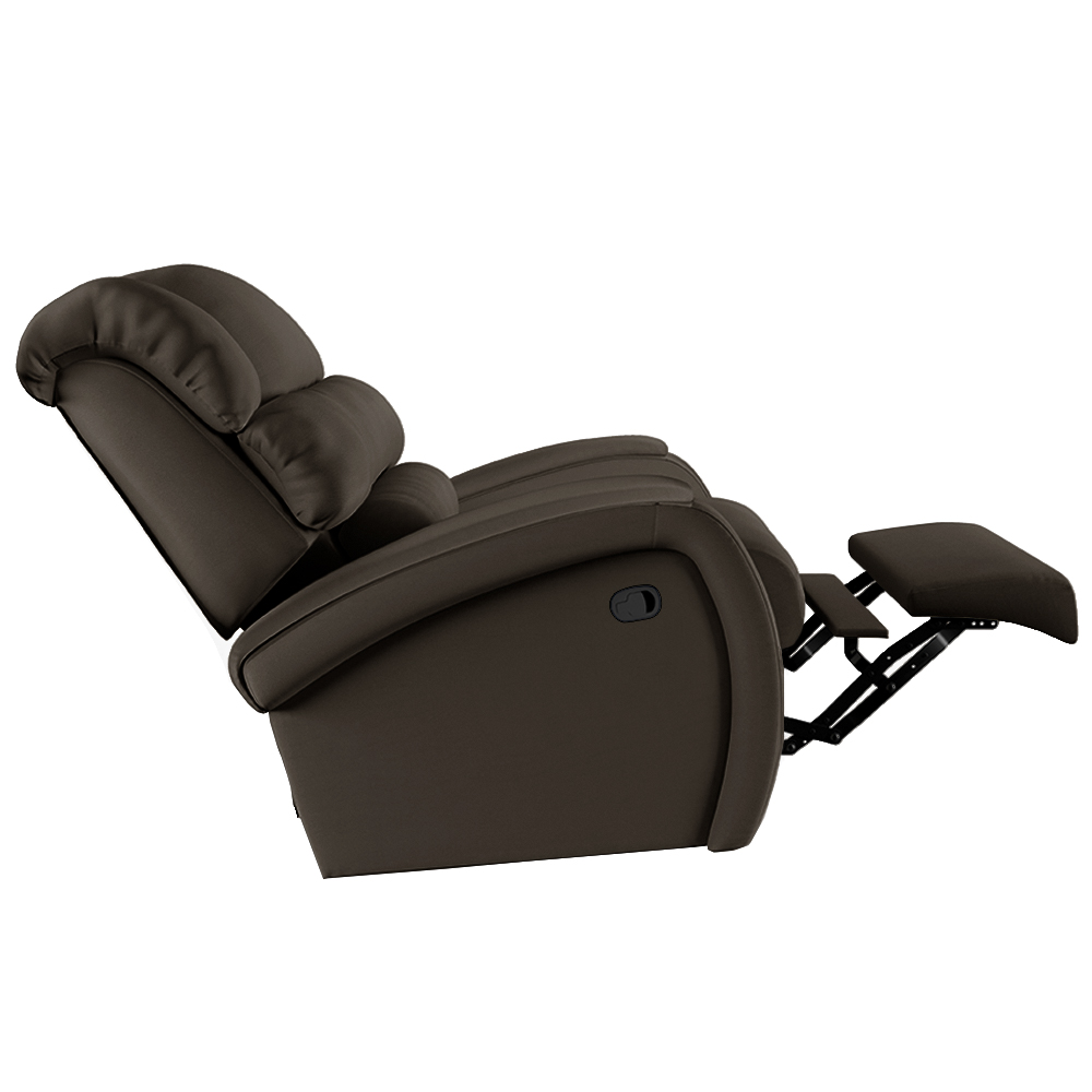 Poltrona do Papai Sala de Cinema Reclinável Kylie Manual PU Marrom G23
