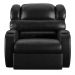 Poltrona do Papai Sala de Cinema Reclinável Kylie Manual PU Preto Brilho G23