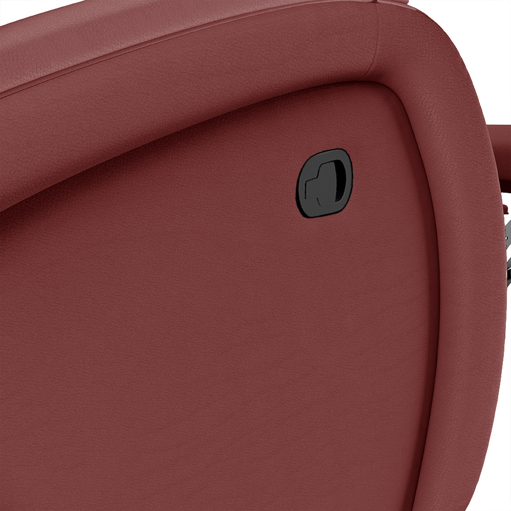 Poltrona do Papai Sala de Cinema Reclinável Kylie Manual PU Vermelho G23