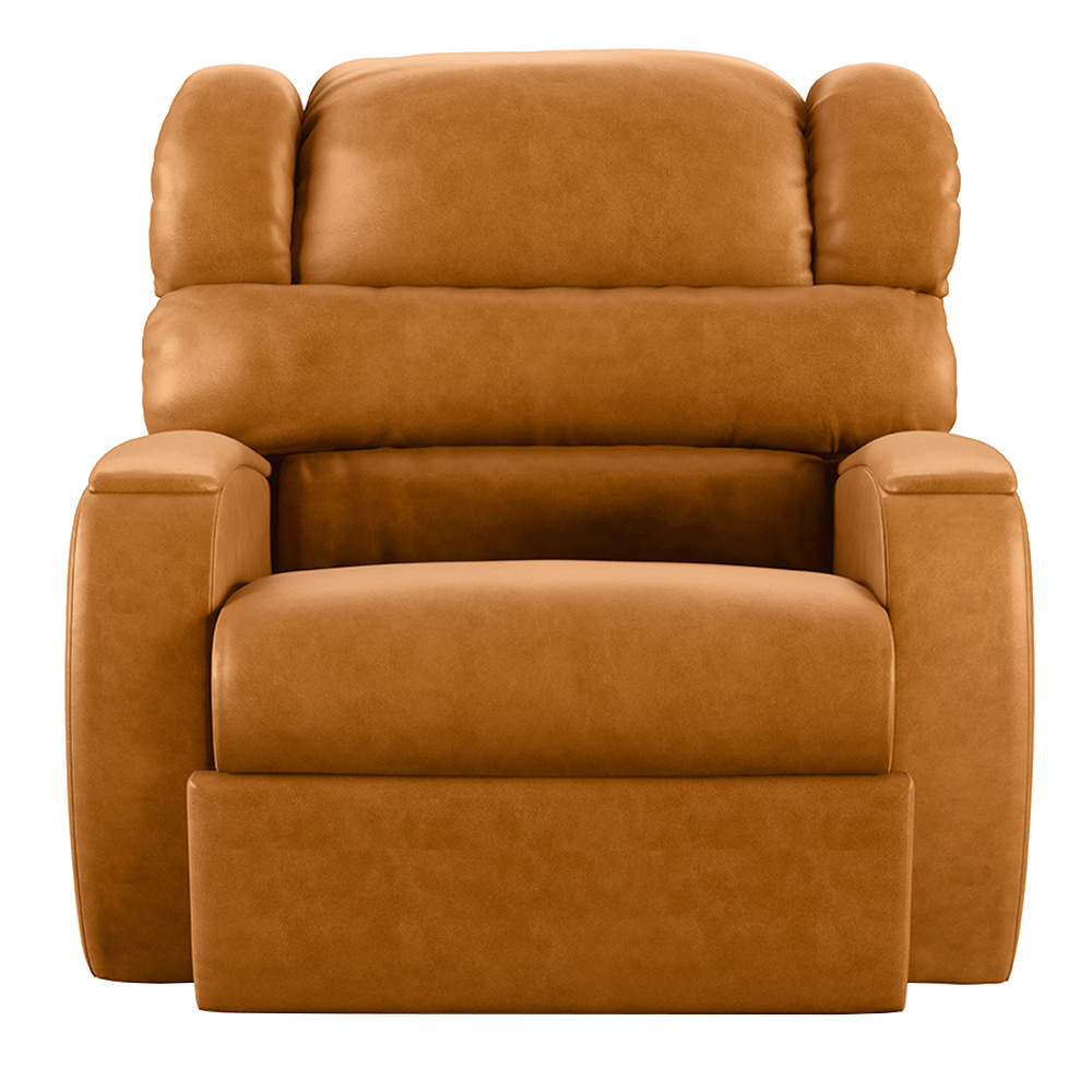 Poltrona do Papai Sala de Cinema Reclinável Kylie Manual PU Whisky G23