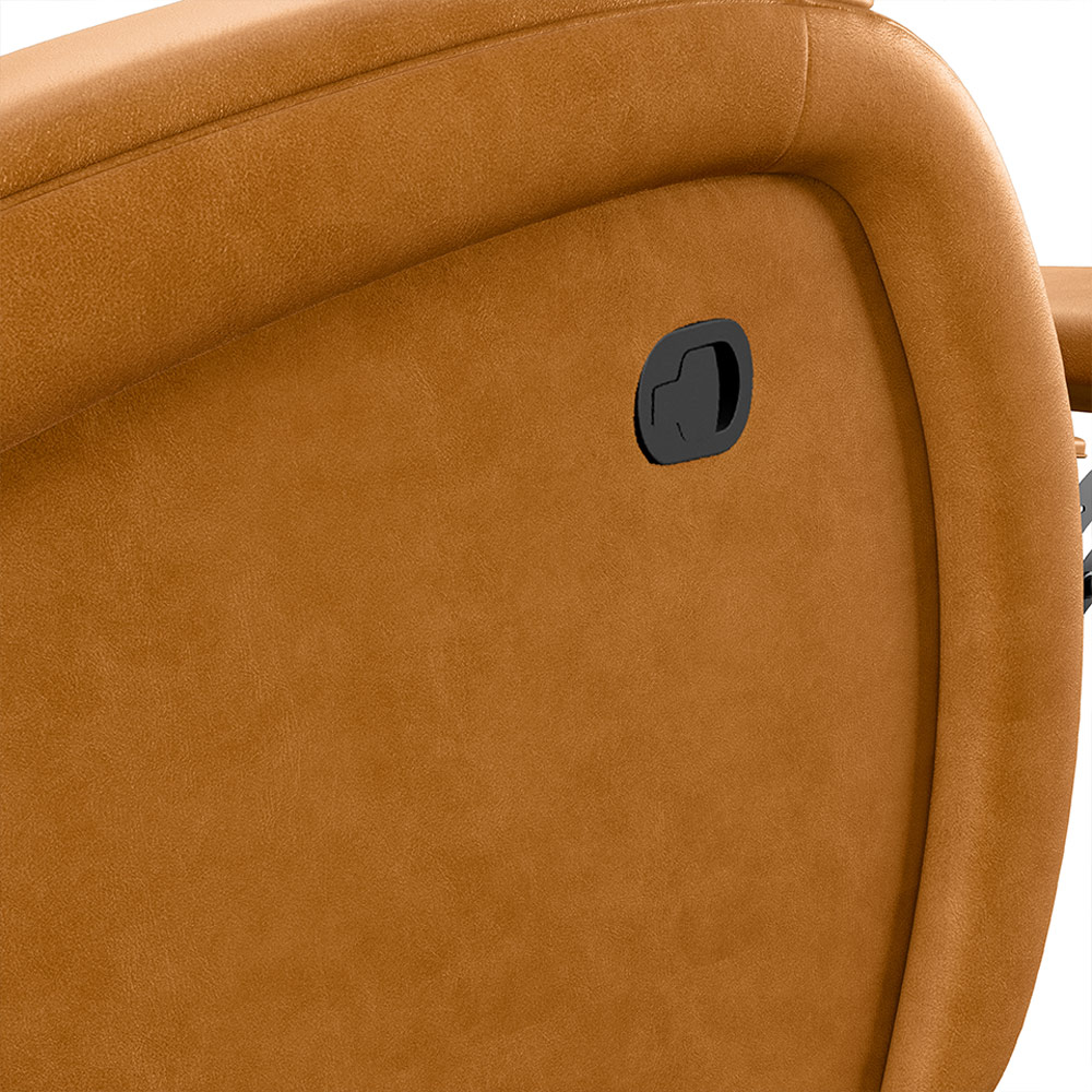 Poltrona do Papai Sala de Cinema Reclinável Kylie Manual PU Whisky G23