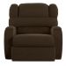Poltrona do Papai Sala de Cinema Reclinável Kylie Manual Veludo Marrom G23