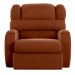 Poltrona do Papai Sala de Cinema Reclinável Kylie Manual Veludo Terracota G23