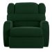Poltrona do Papai Sala de Cinema Reclinável Kylie Manual Veludo Verde Esmeralda G23