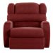 Poltrona do Papai Sala de Cinema Reclinável Kylie Manual Veludo Vermelho G23