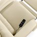 Poltrona do Papai Sala de Cinema Reclinável Kylie Power Elétrica Massagem USB PU Bege G23