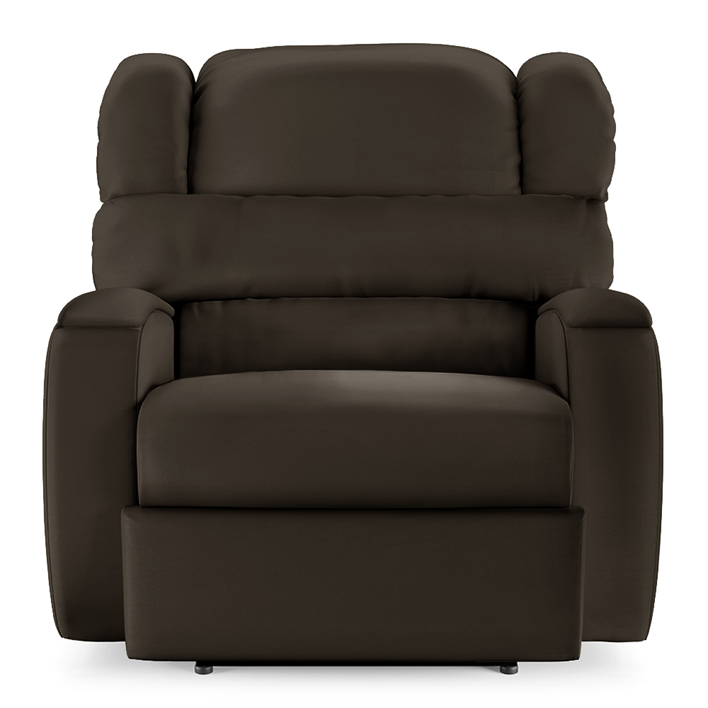 Poltrona do Papai Sala de Cinema Reclinável Kylie Power Elétrica Massagem USB PU Marrom G23