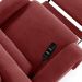 Poltrona do Papai Sala de Cinema Reclinável Kylie Power Elétrica Massagem USB Veludo Vermelho G23