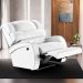 Poltrona do Papai Sala de Cinema Reclinável Kylie Power Elétrica PU Branco G23