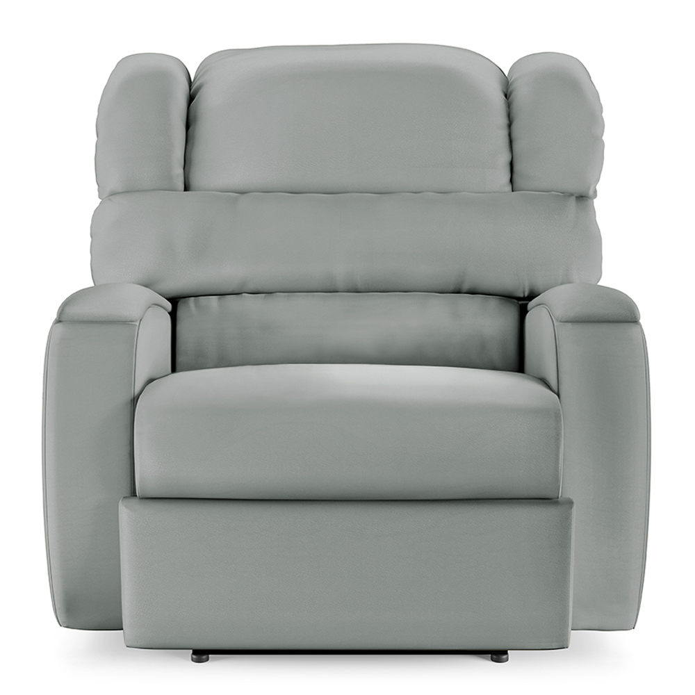 Poltrona do Papai Sala de Cinema Reclinável Kylie Power Elétrica PU Cinza G23