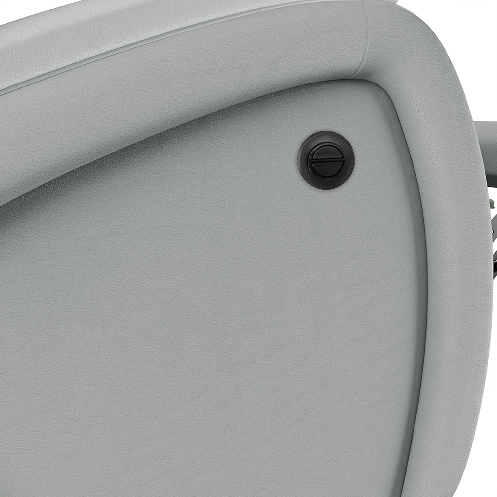 Poltrona do Papai Sala de Cinema Reclinável Kylie Power Elétrica PU Cinza G23