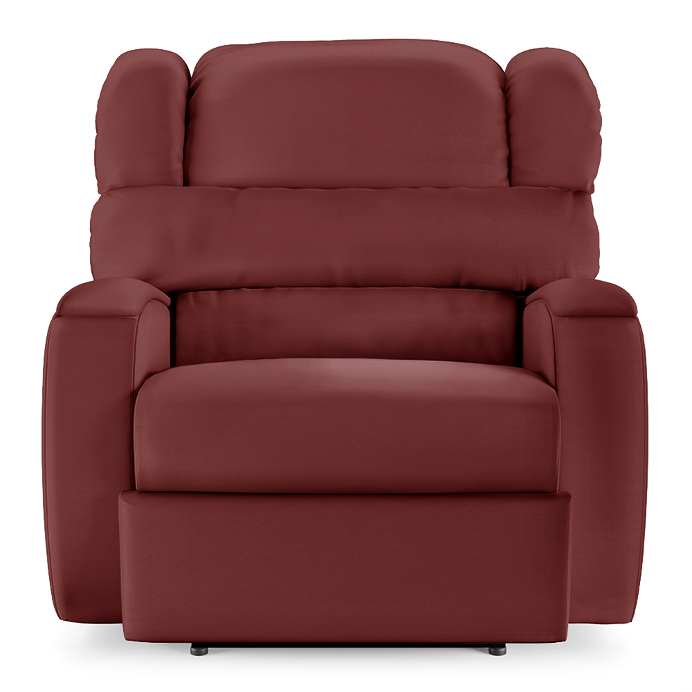 Poltrona do Papai Sala de Cinema Reclinável Kylie Power Elétrica PU Vermelho G23
