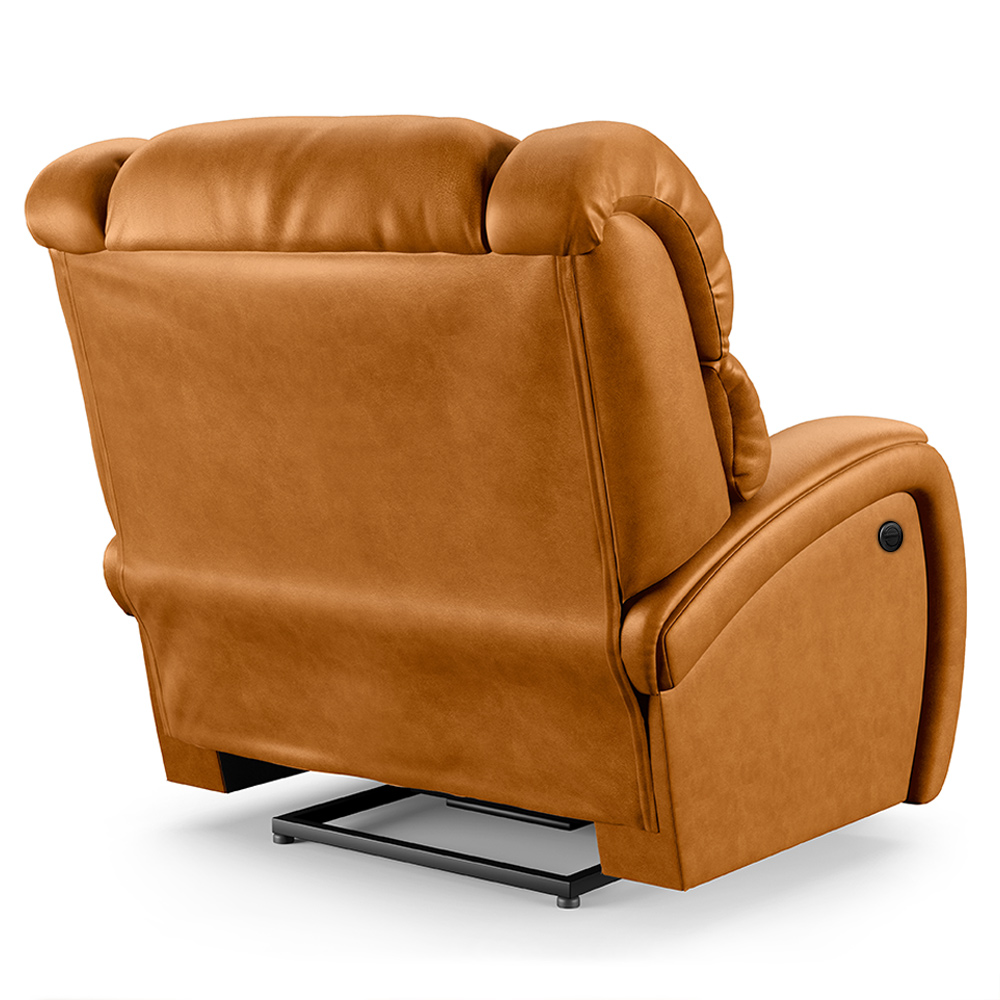 Poltrona do Papai Sala de Cinema Reclinável Kylie Power Elétrica PU Whisky G23
