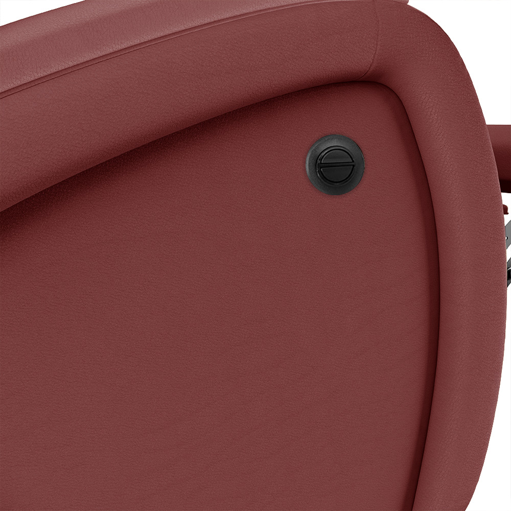 Poltrona do Papai Sala de Cinema Reclinável Kylie Power Elétrica USB PU Vermelho G23