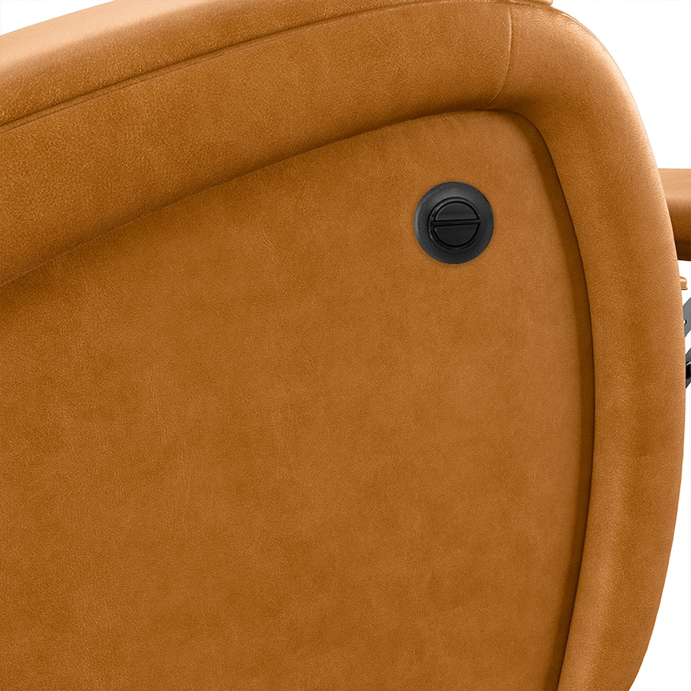 Poltrona do Papai Sala de Cinema Reclinável Kylie Power Elétrica USB PU Whisky G23