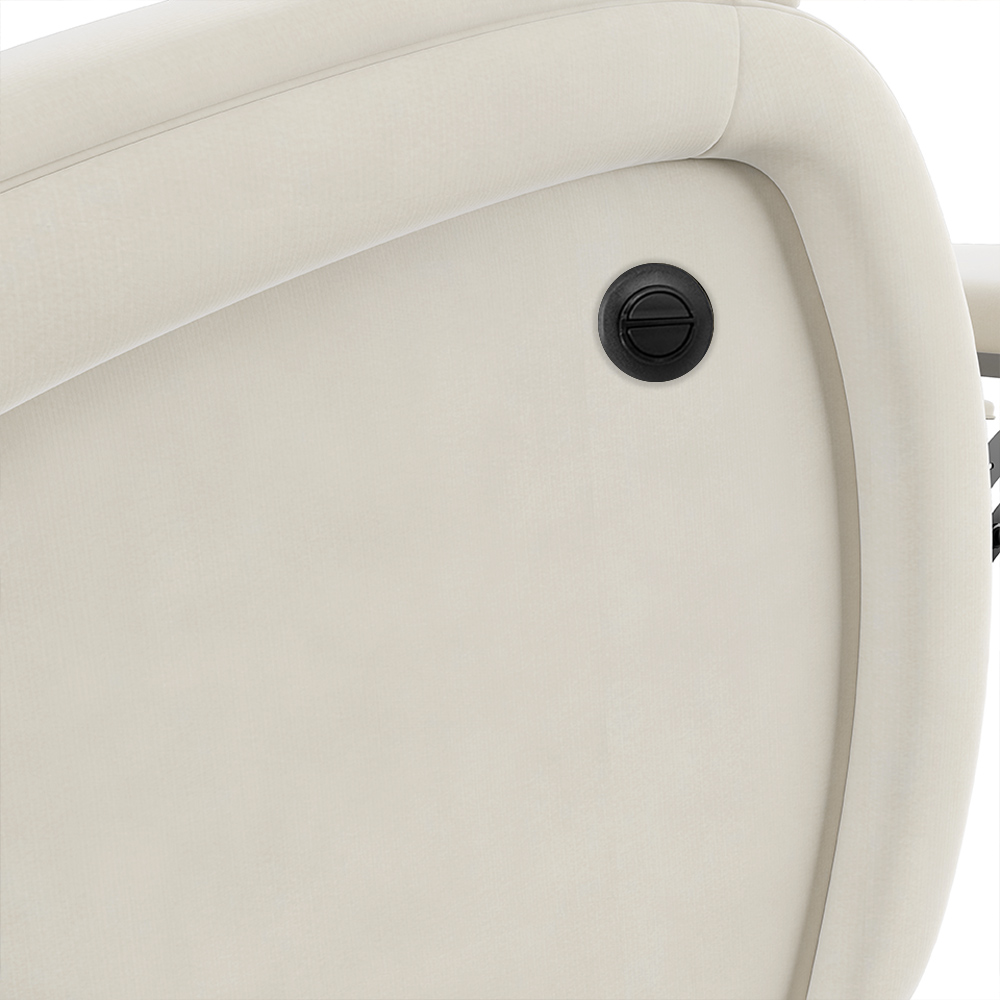 Poltrona do Papai Sala de Cinema Reclinável Kylie Power Elétrica USB Veludo Bege G23