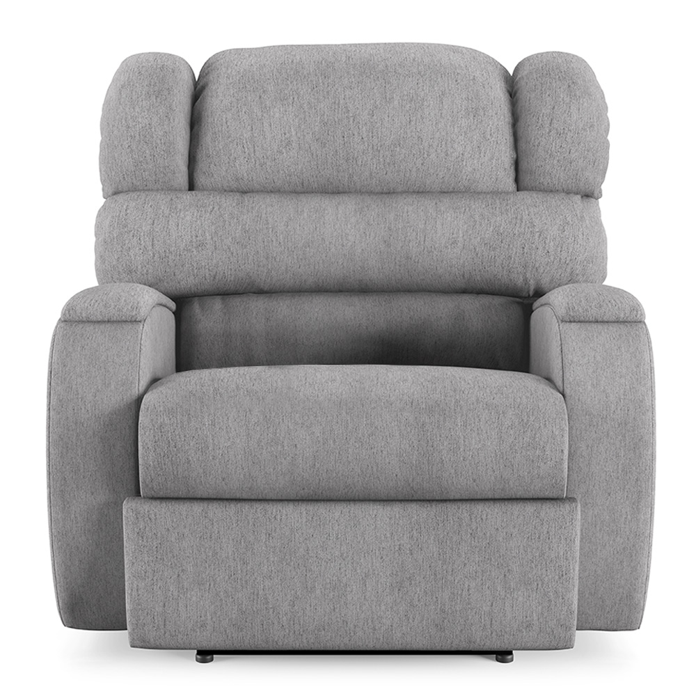 Poltrona do Papai Sala de Cinema Reclinável Kylie Power Touch Massagem USB Linho Cinza G23