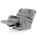 Poltrona do Papai Sala de Cinema Reclinável Kylie Power Touch Massagem USB Linho Cinza G23