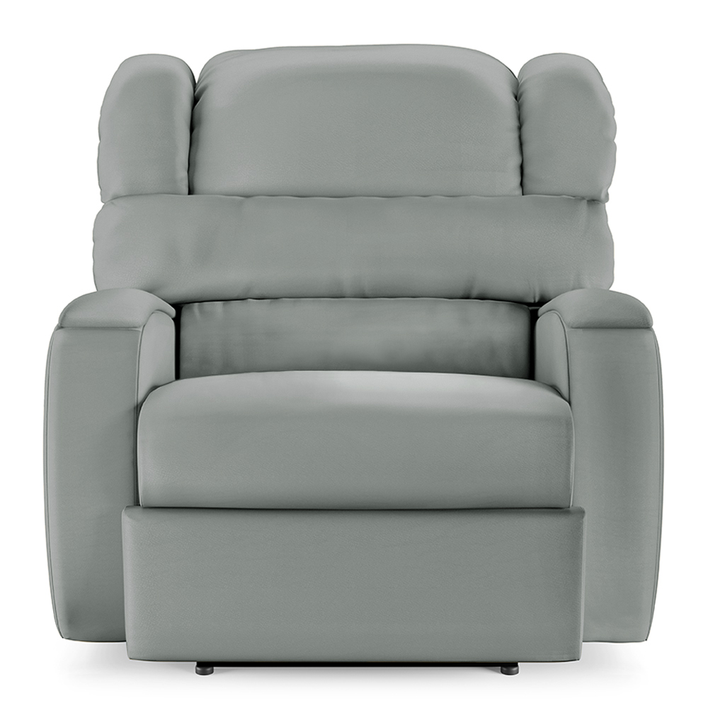 Poltrona do Papai Sala de Cinema Reclinável Kylie Power Touch Massagem USB PU Cinza G23