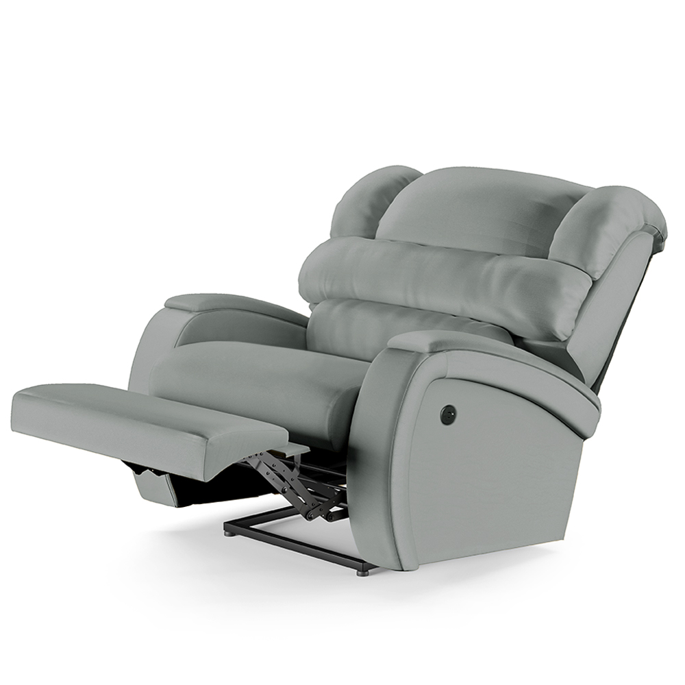 Poltrona do Papai Sala de Cinema Reclinável Kylie Power Touch Massagem USB PU Cinza G23