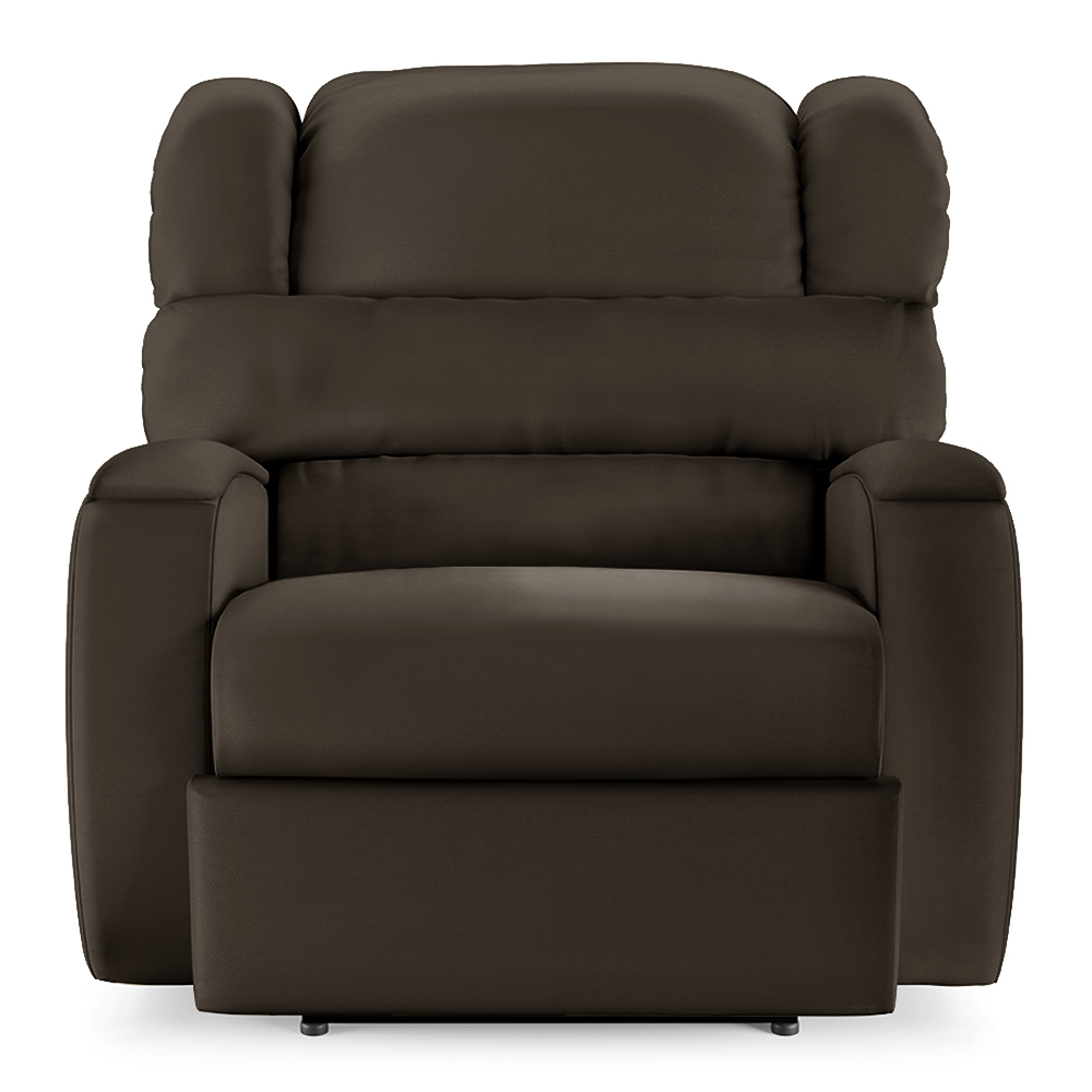 Poltrona do Papai Sala de Cinema Reclinável Kylie Power Touch Massagem USB PU Marrom G23