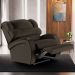 Poltrona do Papai Sala de Cinema Reclinável Kylie Power Touch Massagem USB PU Marrom G23