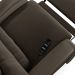Poltrona do Papai Sala de Cinema Reclinável Kylie Power Touch Massagem USB PU Marrom G23