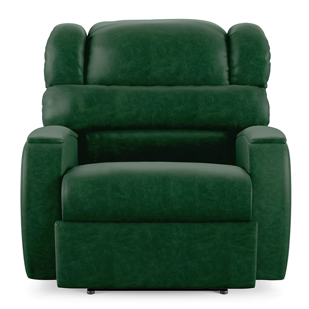 Poltrona do Papai Sala de Cinema Reclinável Kylie Power Touch Massagem USB PU Verde Musgo G23