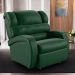 Poltrona do Papai Sala de Cinema Reclinável Kylie Power Touch Massagem USB PU Verde Musgo G23