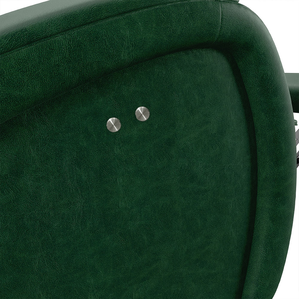 Poltrona do Papai Sala de Cinema Reclinável Kylie Power Touch Massagem USB PU Verde Musgo G23