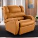 Poltrona do Papai Sala de Cinema Reclinável Kylie Power Touch Massagem USB PU Whisky G23