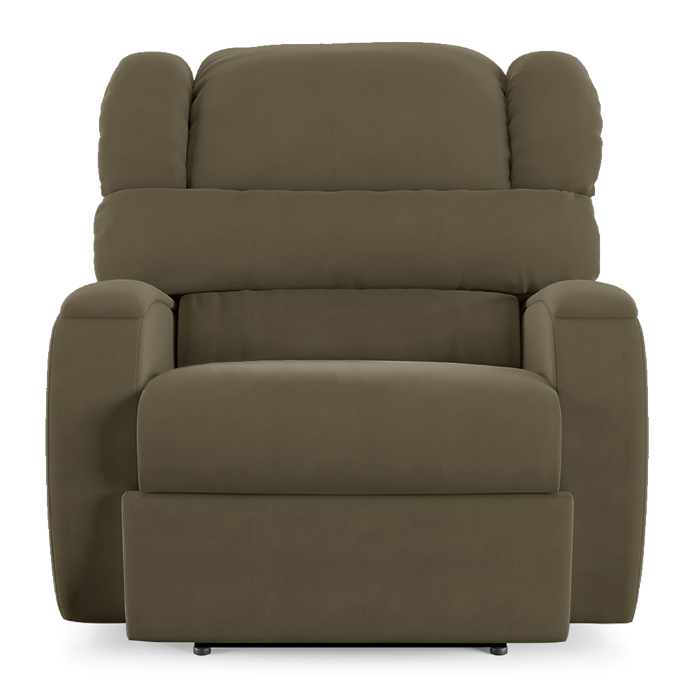 Poltrona do Papai Sala de Cinema Reclinável Kylie Power Touch Massagem USB Veludo Capuccino G23